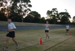Gosford 6 am: Kieron and I after more than 10 hours of race